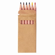 Набор цветных карандашей мини TINY,6 цветов   32804