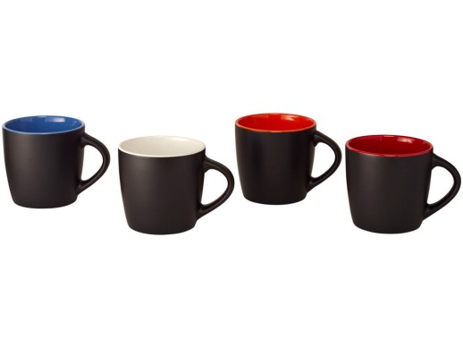 Керамическая чашка Riviera, черный/оранжевый