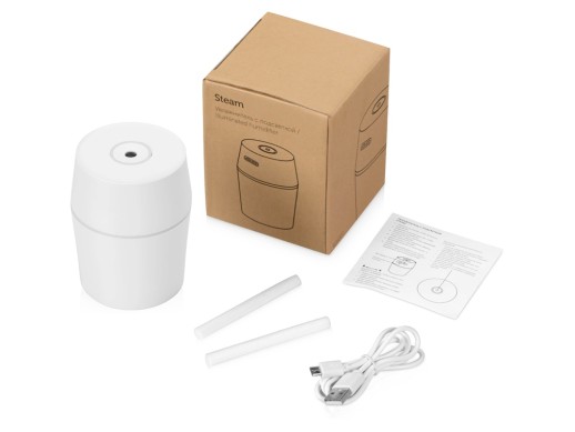 USB Увлажнитель воздуха с подсветкой Steam, белый