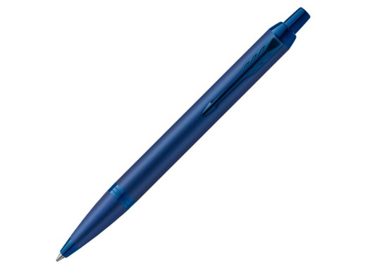 Шариковая ручка Parker IM Monochrome Blue, стержень:M, цвет чернил: blue, в подарочной упаковке. с нанесением логотипа с нанесением логотипа