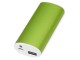 Портативное зарядное устройство Квазар, 4400 mAh, зеленое яблоко с нанесением логотипа с нанесением логотипа