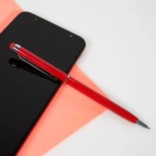 TOUCHWRITER, ручка шариковая со стилусом для сенсорных экранов, серый/хром, металл   1102/30