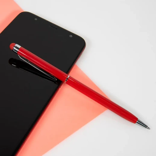 TOUCHWRITER, ручка шариковая со стилусом для сенсорных экранов, серый/хром, металл   1102/30