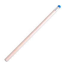 Карандаш чернографитный круглый SIMPLE с ластиком, HB, бежевый/синий ,   1107/24