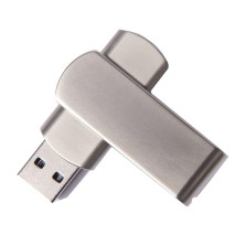 USB flash-карта SWING METAL (16Гб), серебристая, 5,3х1,7х0,9 см, металл   19339_16Gb