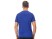 Мужская спортивная футболка Turin из комбинируемых материалов, классический синий с нанесением логотипа с нанесением логотипа