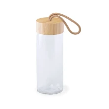 Бутылка для воды BURDIS, 420 мл, стекло/бамбук   346198