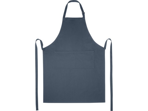 Фартук Andrea плотностью 240 г/м² с регулируемой завязкой на шее - Hale Blue
