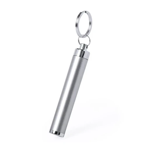 Брелок BIMOX с фонариком, серый, пластик, L=8,5 см, D=1.4 см   345834/47