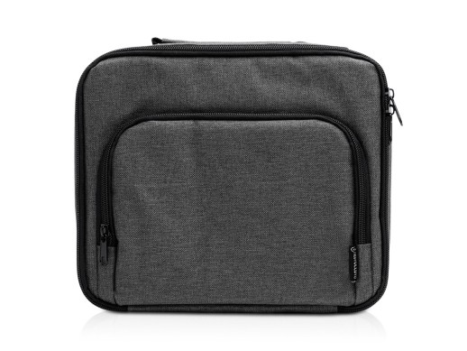 Сумка-холодильник из переработанного полиэстера Сотэк (SOTEK), меланжевый серый с нанесением логотипа с нанесением логотипа