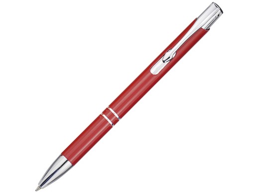 Шариковая ручка Moneta из переработанного алюминия (черные чернила) - Красный