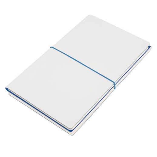 Набор подарочный SILENT-ZONE: бизнес-блокнот, ручка, наушники, коробка, стружка, бело-синий ,   39435/24