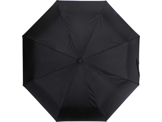 Зонт-полуавтомат складной Motley с цветными спицами, черный/синий с нанесением логотипа с нанесением логотипа