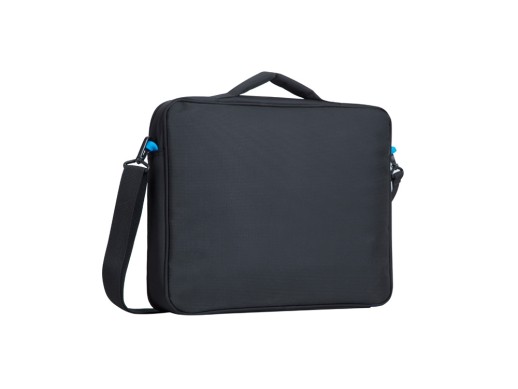 Портфель для ноутбука 16 8087, черный с нанесением логотипа с нанесением логотипа