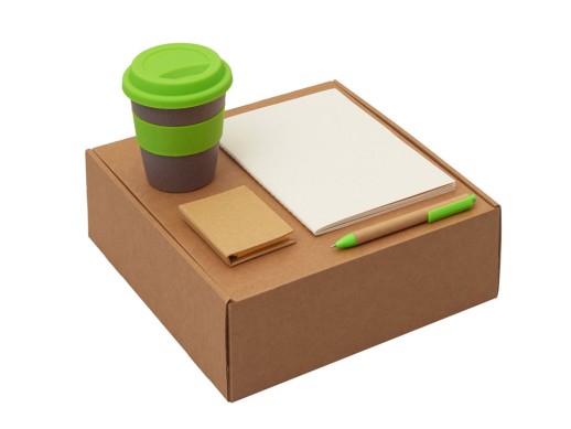 Подарочный набор Halm, зеленое яблоко с нанесением логотипа с нанесением логотипа