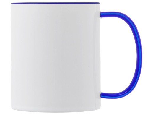 Керамическая кружка со стеклянной ручкой для сублимации Charm, синий