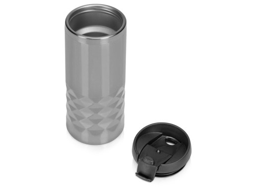 Термокружка Lemnos 350 мл, серый с нанесением логотипа с нанесением логотипа