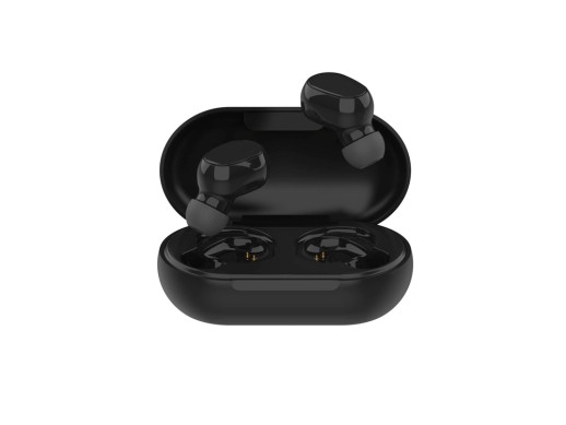 Беспроводные наушники HIPER TWS OKI Black (HTW-LX1) Bluetooth 5.0 гарнитура, Черный (Р) с нанесением логотипа с нанесением логотипа
