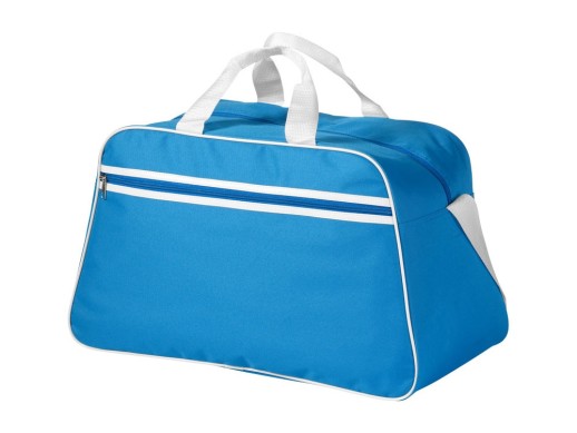 Сумка спортивная San Jose, аква с нанесением логотипа с нанесением логотипа