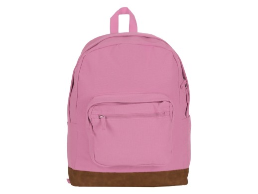 Рюкзак Shammy с эко-замшей для ноутбука 15, пыльно-розовый с нанесением логотипа с нанесением логотипа