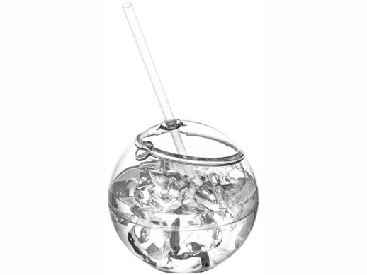 Емкость для питья Fiesta, прозрачный с нанесением логотипа с нанесением логотипа