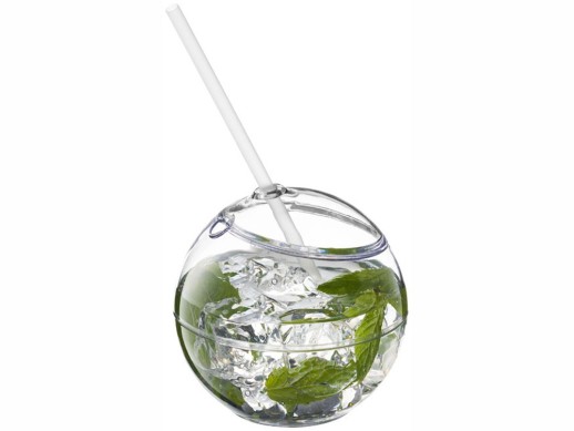 Емкость для питья Fiesta, прозрачный с нанесением логотипа с нанесением логотипа