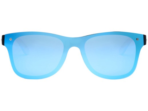 Солнцезащитные очки Tan с бамбуковыми дужками - Cиний