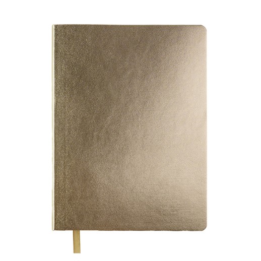 Бизнес-блокнот AURI, формат А5, золотистый, блок в линейку   21244/49