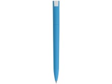 Ручка пластиковая soft-touch шариковая Zorro, голубой/белый