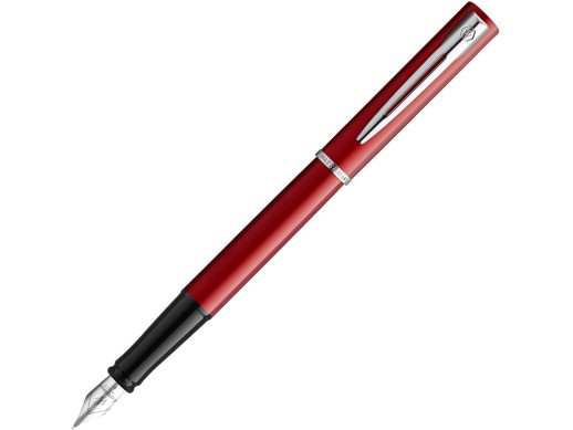 Перьевая ручка Waterman GRADUATE ALLURE, цвет: красный, перо: F с нанесением логотипа с нанесением логотипа