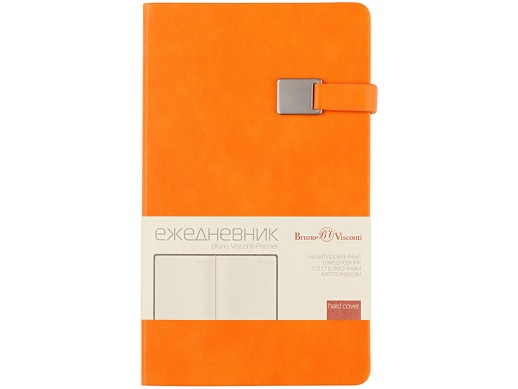 Ежедневник недатированный А5 Premier, оранжевый