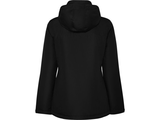 Парка утепленная America женская, черный с нанесением логотипа с нанесением логотипа