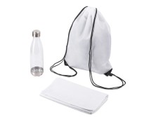 Спортивный набор с бутылкой и полотенцем Beginner, белый