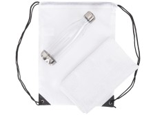 Спортивный набор с бутылкой и полотенцем Beginner, белый