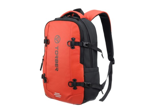 Рюкзак спортивный TORBER ЭКСТРИМ 18, оранжевый/чёрный, 31 х 12 х 46 см, 17л с нанесением логотипа с нанесением логотипа