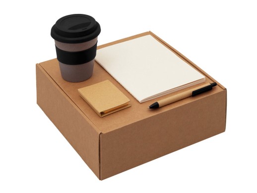 Подарочный набор Halm, черный с нанесением логотипа с нанесением логотипа