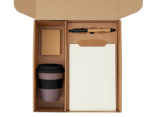 Подарочный набор Halm, черный с нанесением логотипа с нанесением логотипа