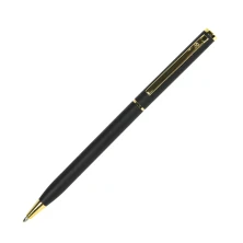 SLIM, ручка шариковая, темно-синий/золотистый, металл -,   1101/25