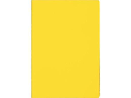 Бизнес-блокнот C1 софт-тач, гибкая обложка, 128 листов, желтый