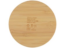 Беспроводное зарядное устройство из бамбука Cap, натуральный