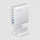Зарядная станция 4xUSB Type-C, 2xUSB, PD, QC, 160Вт, белый, Deppa с нанесением логотипа с нанесением логотипа