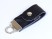 USB-флешка на 8 Гб в виде брелка, черный с логотипом с логотипом