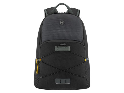 Рюкзак WENGER Trayl 15.6, чёрный, переработанный ПЭТ, 34 x 20 x 45 см, 22 л.