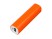 PB030 Универсальное зарядное устройство power bank  прямоугольной формы. 2600MAH. Оранжевый с нанесением логотипа с нанесением логотипа
