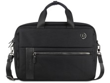 Портфель мужской BUGATTI НЕРО | NERO 15'', чёрный, нейлон 1680D/кожа, 42х10х30 см
