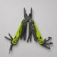 Мультитул Stinger, 107 х 19 мм, 19 функций, сталь, салатовый корпус, стоунвош, в картонной коробке, в комплекте нейлоновый чехол