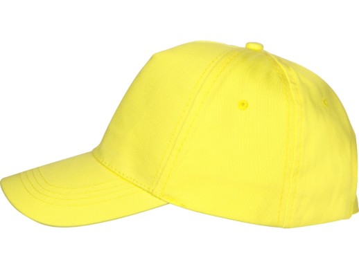 Бейсболка Мемфис 230 5-панельная, yellow с нанесением логотипа с нанесением логотипа