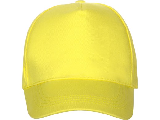 Бейсболка Мемфис 230 5-панельная, yellow с нанесением логотипа с нанесением логотипа