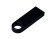 USB 2.0-флешка на 8 Гб с мини чипом и круглым отверстием, черный с нанесением логотипа с нанесением логотипа