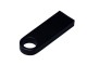 USB 2.0-флешка на 8 Гб с мини чипом и круглым отверстием, черный с нанесением логотипа с нанесением логотипа